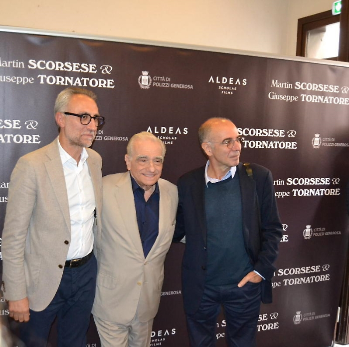 Martin Scorsese, al centro, a Polizzi Generosa