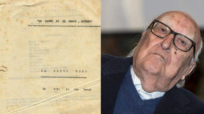 Testo Il Santo nero e Andrea Camilleri