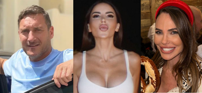 Francesco Totti, Marialuisa Jacobelli e Ilary Blasi