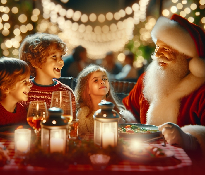Cena con babbo natale