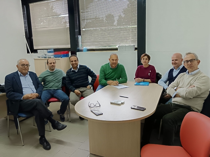 Foto consegna lavori depuratore Ragusa