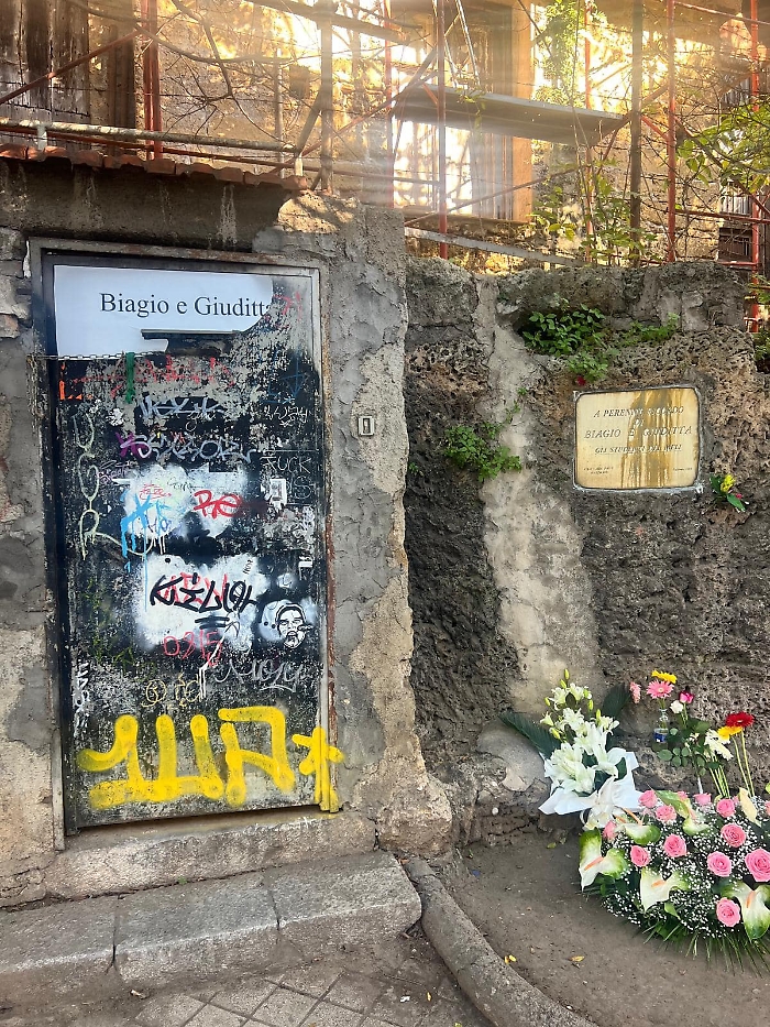 Targa imbrattata Palermo