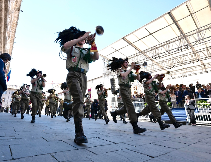 Meloni al raduno dei Bersaglieri