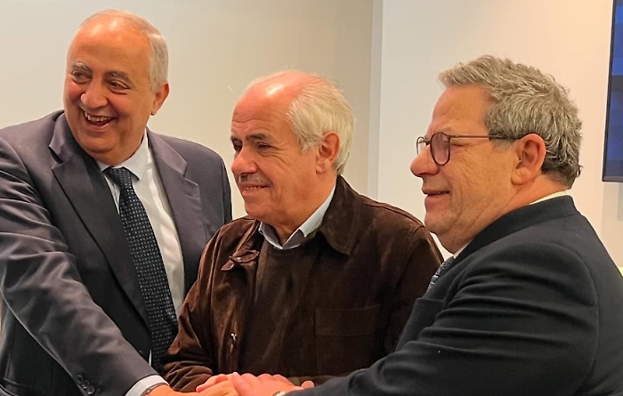 da sinistra Roberto Lagalla, Raffaele Lombardo, Gianfranco Miccich&egrave;