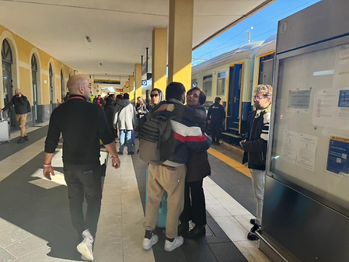 L'arrivo a Catania del Sicilia Express