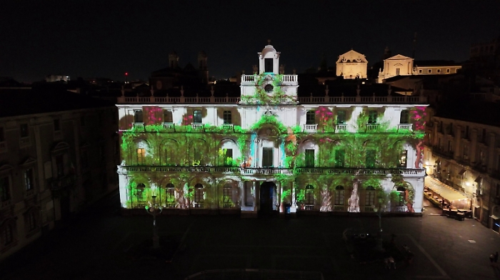 Videomapping per spettacolo ad Acireale