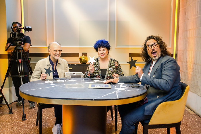 Chef Moreno Cedroni, Marisa Laurito e chef Alessandro Borghese (foto 1 bis)