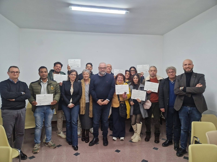 I corsisti che hanno ottenuto il riconoscimento Sab