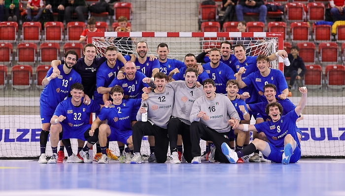 Italien vs. Kovovo, Handball, Yellow Cup, Spielzeit 2024/2025, 3.Spieltag, 05.01.2025