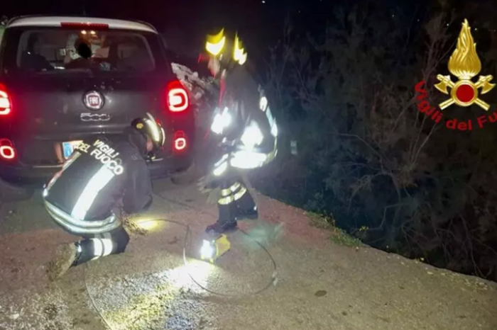 Intervento vigili del fuoco a Collesano