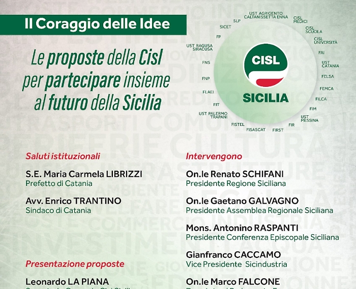 Cisl incontro a Catania
