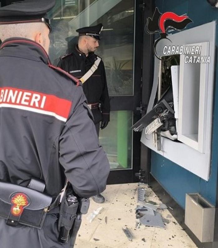 Foto Misterbianco danneggiamento bancomatx