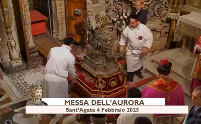 L'uscita di Sant'Agata dal sacello