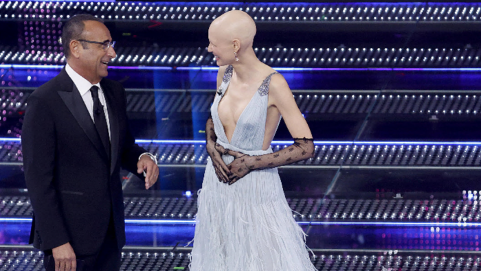 Carlo Conti e Bianca Balti