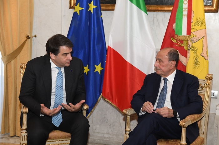 Incontro Raffaele Fitto e Renato Schifani