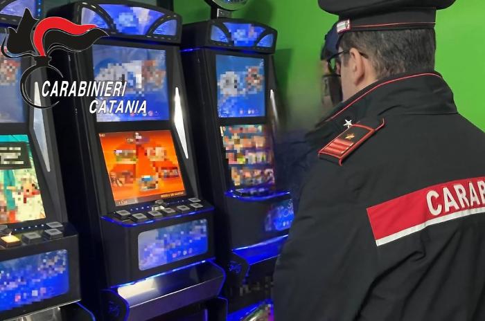 Controlli in sala giochi a Misterbianco