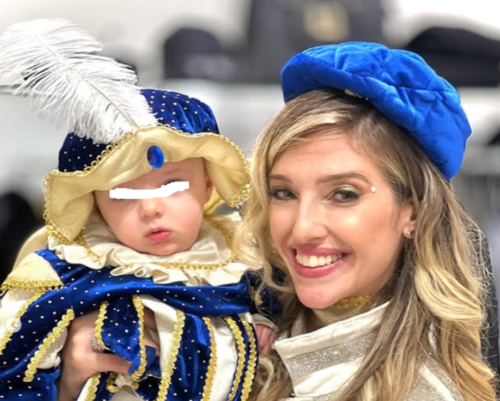 Guenda Goria e il piccolo Noah