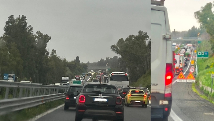 Traffico e disagi sulla A18