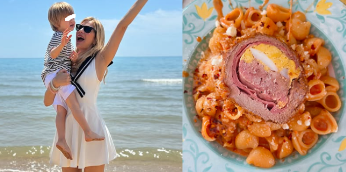 Clizia Incorvaia con il figlio Gabriele Ciavarro