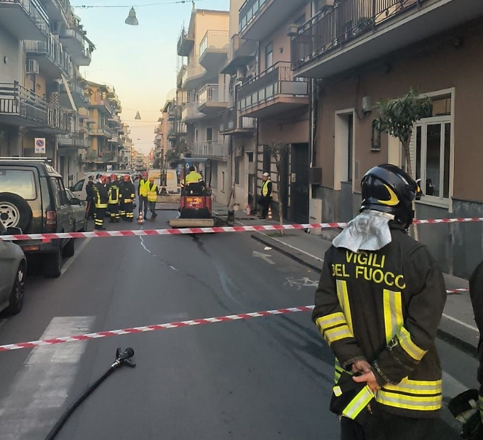 Fuga di gas a Misterbianco