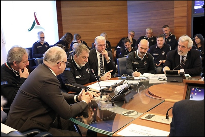 Riunione Protezione civile siciliana