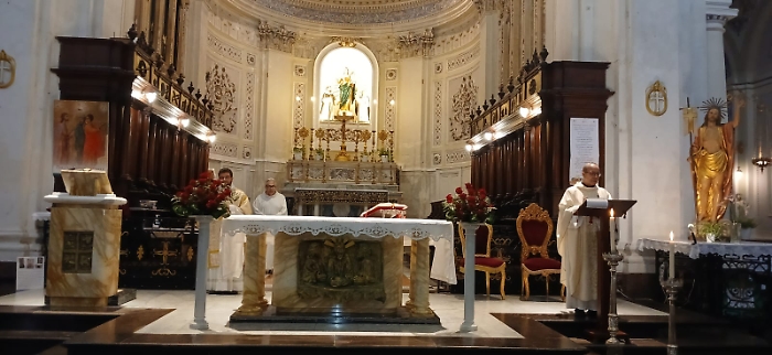 La santa messa odierna per il triduo di Santa Rita