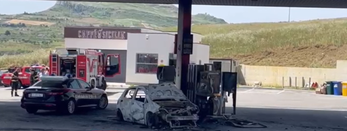 Donna morta in un distributore di benzina nell'Agrigentino