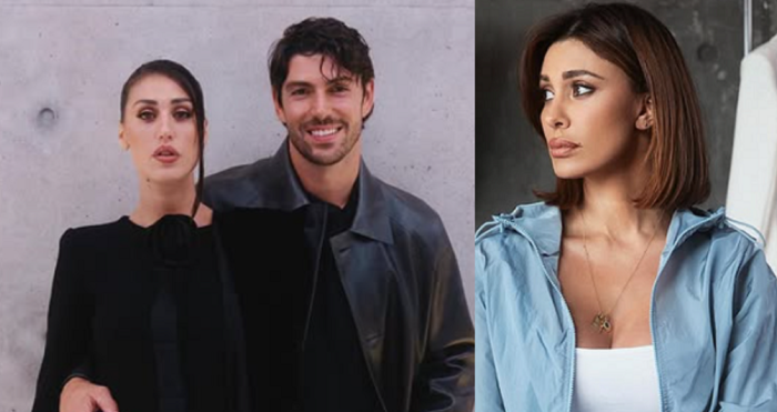 da sinistra Cecilia Rodriguez, Ignazio Moser, Belen Rodriguez