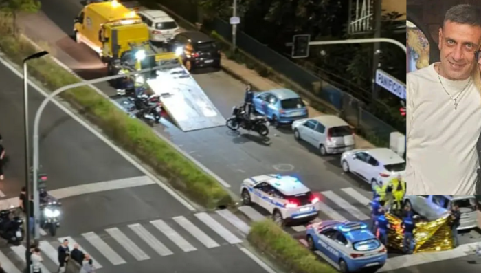 Incidente in via Due Obelischi, nel ritaglio Sebastiano Romano