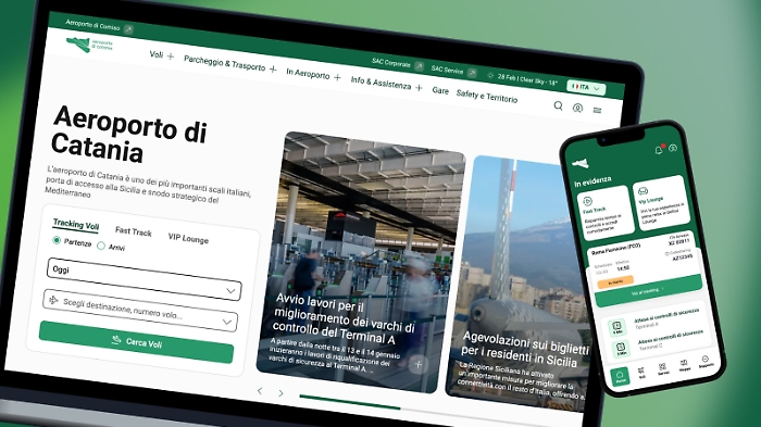 L'aeroporto di Catania lancia il nuovo ecosistema digitale: pi&ugrave; servizi e assistenza in tempo reale a portata di clic con The Wave