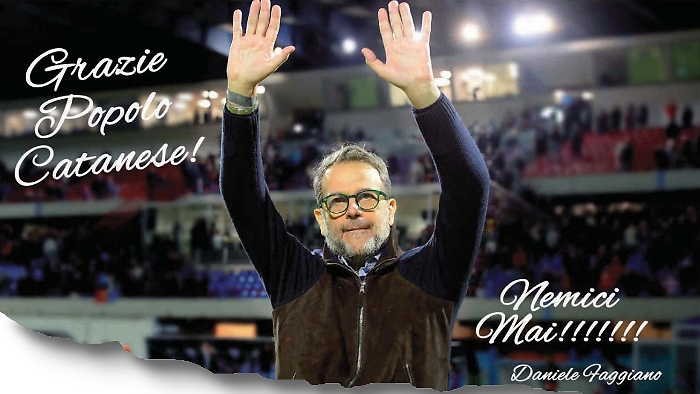 Catania, l'ormai ex ds Faggiano compra mezza pagina di giornale per salutare la citt&agrave;: &laquo;Grazie&raquo;