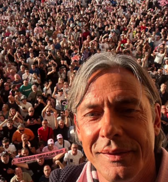 Palermo, accoglienza da star per "Superpippo" Inzaghi: &laquo;Il vostro affetto dovr&ograve; meritarlo&raquo;