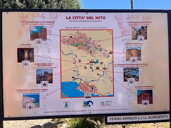 Piazza Marconi, inaugurato pannello digitale &ldquo;La citt&agrave; del Mito. Racconti leggendari di Agrigento&rdquo;