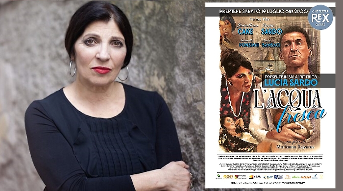 Lucia-Sardo 2025 con locandina