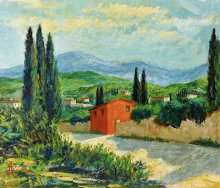 Una delle opere di Aldobrando Scarselli