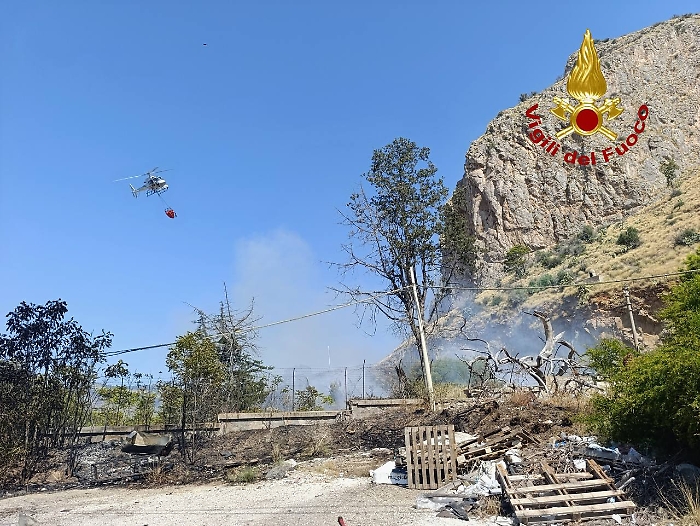 Vigili del Fuoco a Montepellegrino