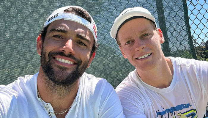 da sinistra Matteo Berrettini, Jannik Sinner