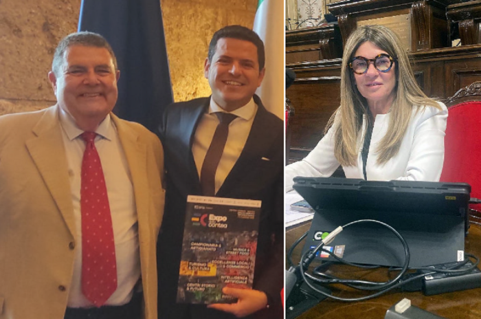 da sinistra Assenza, Galvagno e Amata