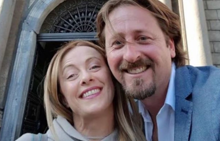 Giorgia Meloni e Manlio Messina