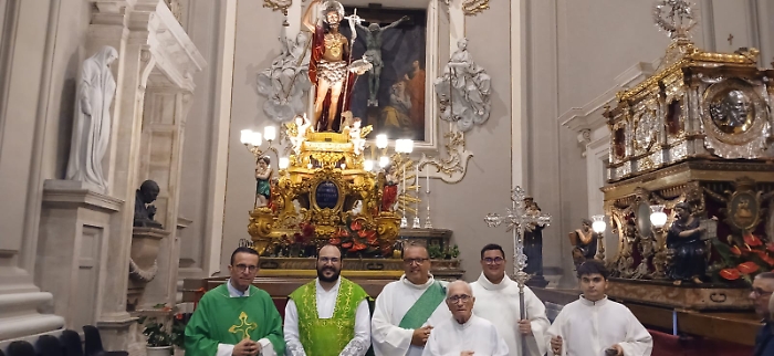 La celebrazione di ieri sera con don Giuseppe Cascone