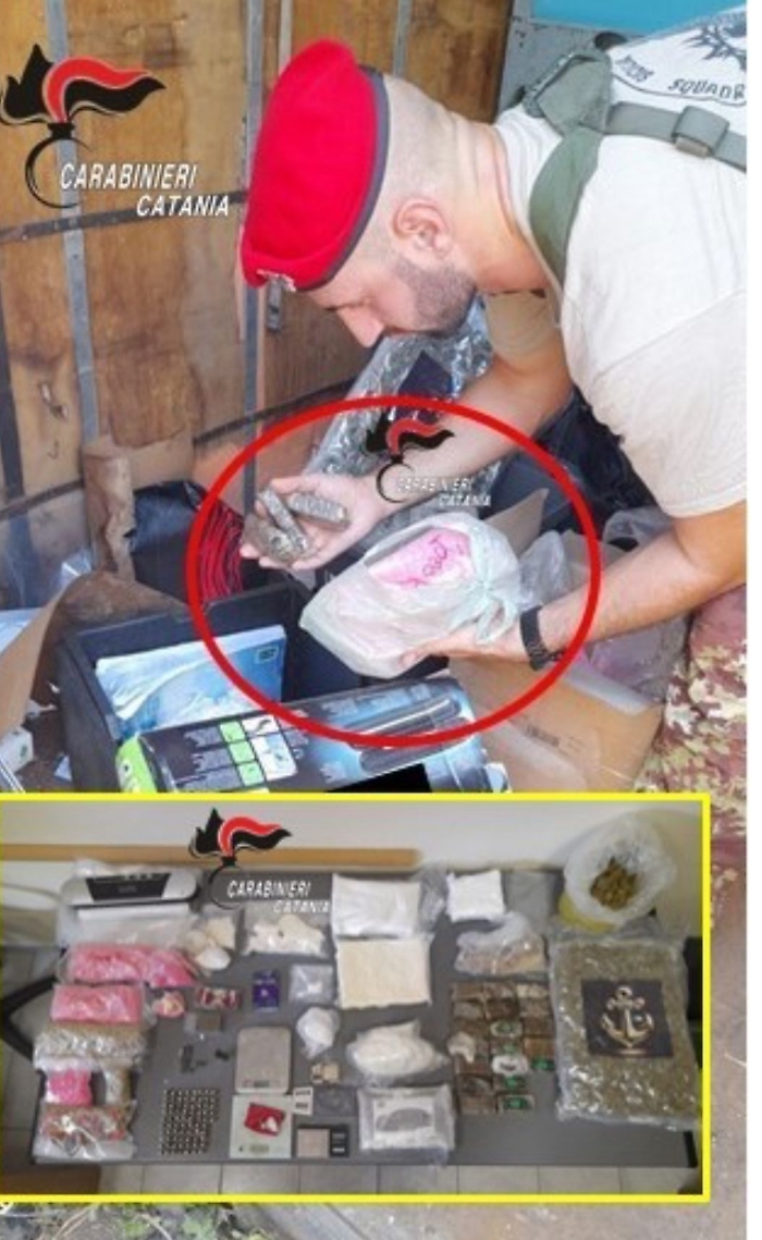 Droga in un container in un terreno del Giarrese