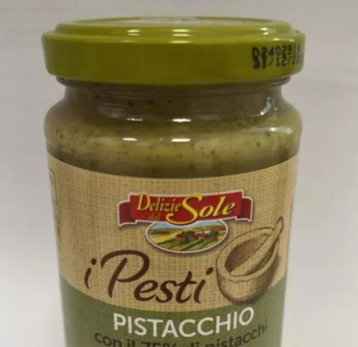 Pesto al pistacchio ritirato dal mercato