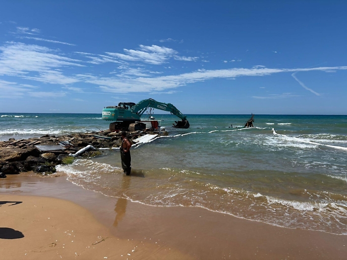 rimozione peschereccio