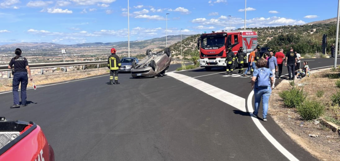 Auto ribaltata Comiso