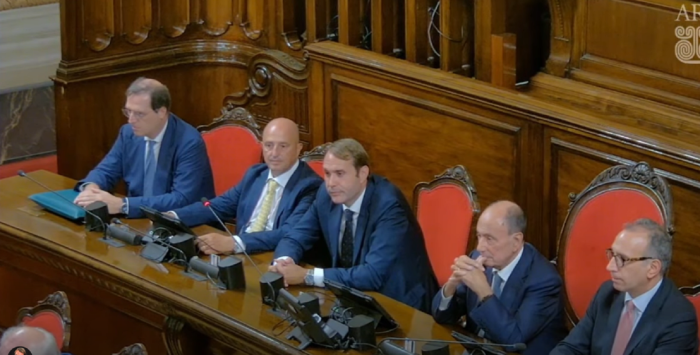 Il giuramento di Luca Sammartino all'Ars