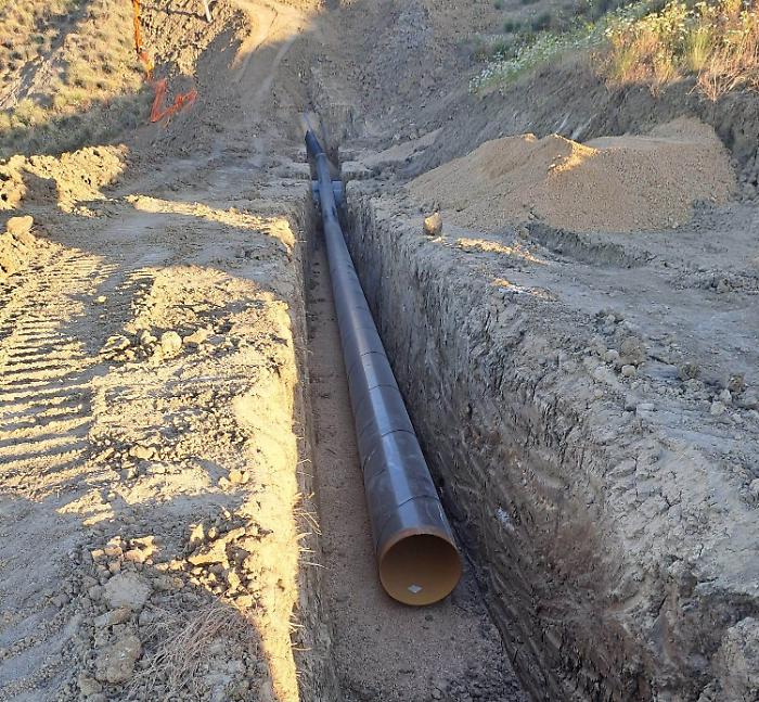 tubazione acquedotto Ancipa basso