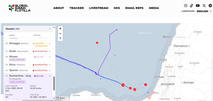 Global Flotilla, bloccate 40 navi su 44. Tajani: «Fermati in 400, trasferiti al porto di Ashdod per rimpatri»