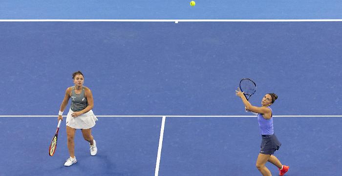 da sinistra Jasmine Paolini e Sara Errani