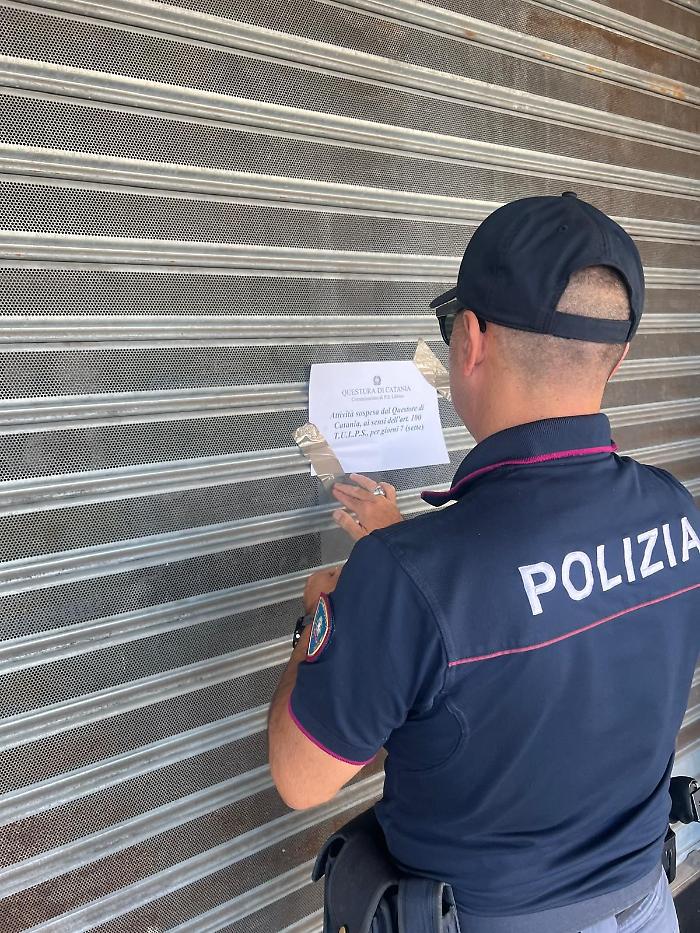 Polizia chiude un centro scommesse per una settimana 