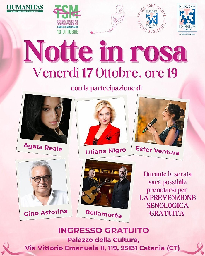 Catania notte in rosa